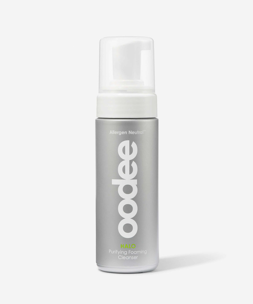 oodee halo purifying foaming cleanser with rice protein and prickly pear - allergen neutral skincare products